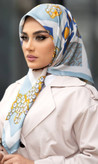روسری زنانه مجلسی ابریشم توییل قواره 100