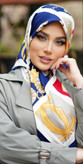 روسری زنانه مجلسی ابریشم توییل قواره 100