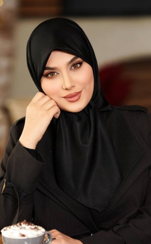 روسری مجلسی زنانه جنس ابریشم توییل قواره 100دور دست دوز