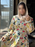 پیراهن گلدار زنانه مناسب تا 44