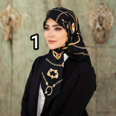 روسری زنانه مجلسی ابریشم توییل قواره 100