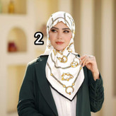 روسری زنانه مجلسی ابریشم توییل قواره 100