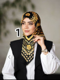 روسری زنانه مجلسی ابریشم توییل قواره 100