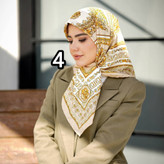 روسری زنانه مجلسی ابریشم توییل قواره 100