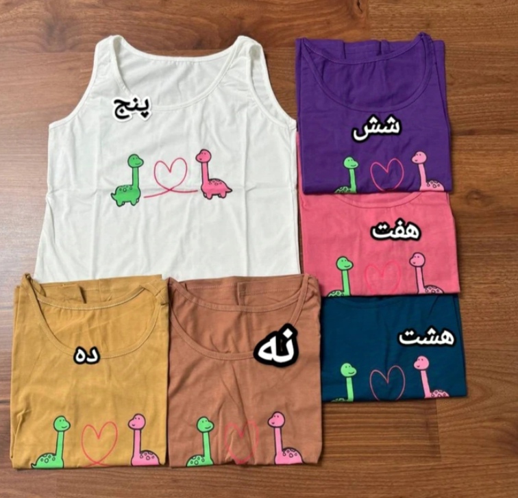 تاپ زنانه و دخترانه فری سایز تا 44 جنس نخ پنبه