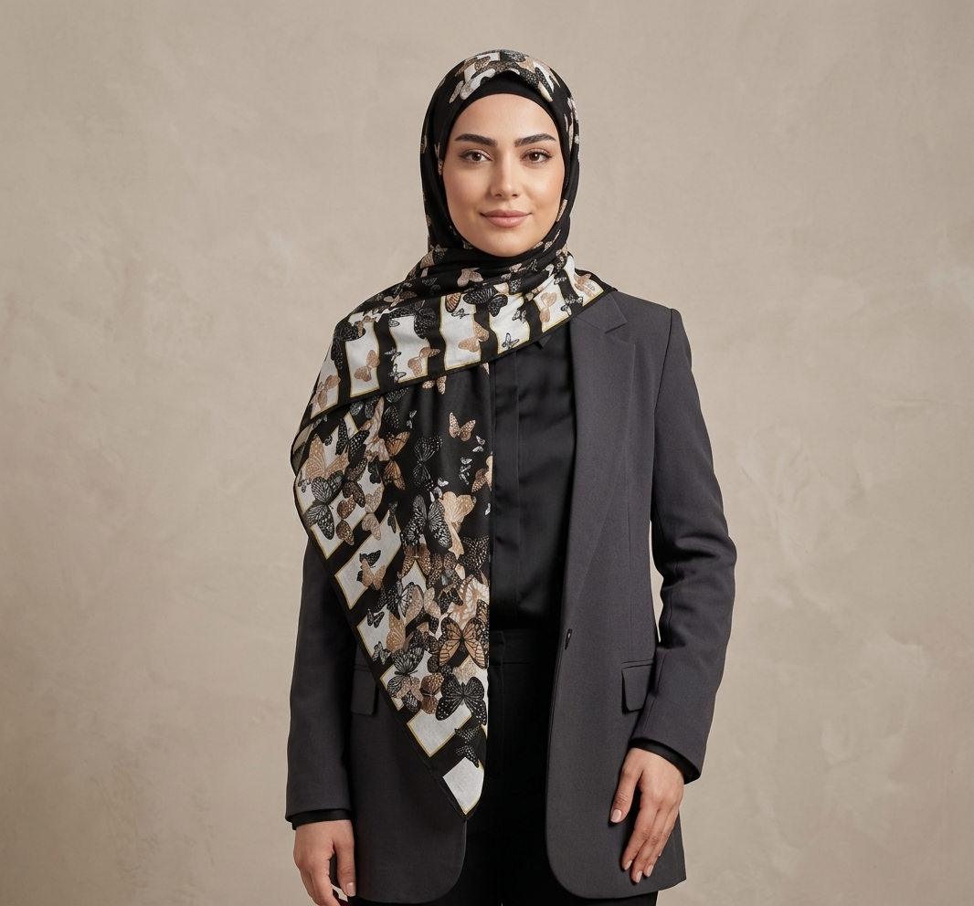 روسری نخی زنانه قواره ۱۴۰
