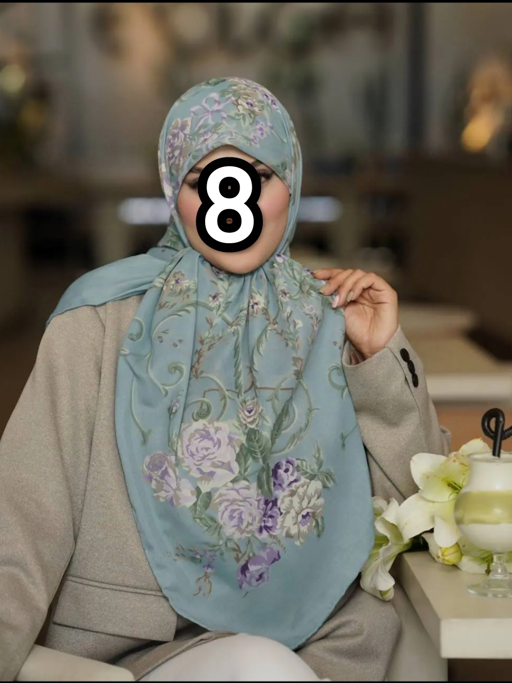 روسری زنانه نخی وال ترک قواره حدود 125