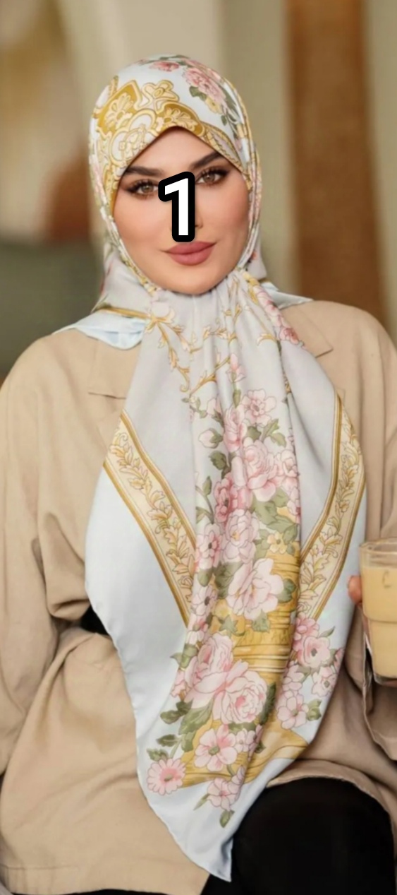 روسری زنانه مجلسی ابریشم توییل قواره 140
