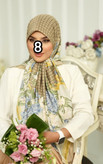 روسری زنانه مجلسی ابریشم توییل قواره 140