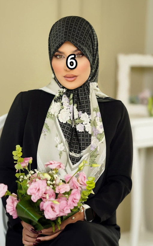 روسری زنانه مجلسی ابریشم توییل قواره 140