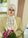 روسری زنانه مجلسی ابریشم توییل قواره 140