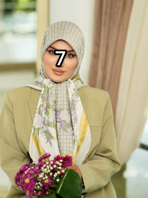 روسری زنانه مجلسی ابریشم توییل قواره 140