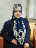 روسری نخ کتان تابستان زنانه قواره حدود ۱۴۰