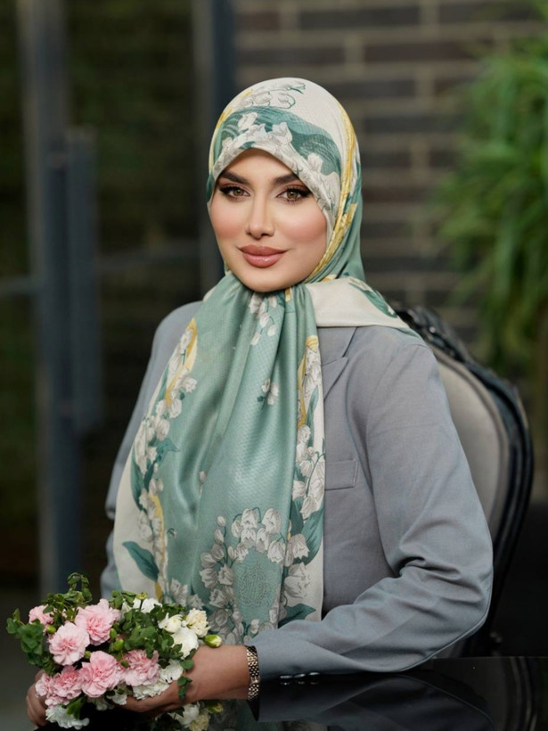 روسری نخ کتان تابستان زنانه قواره حدود ۱۴۰