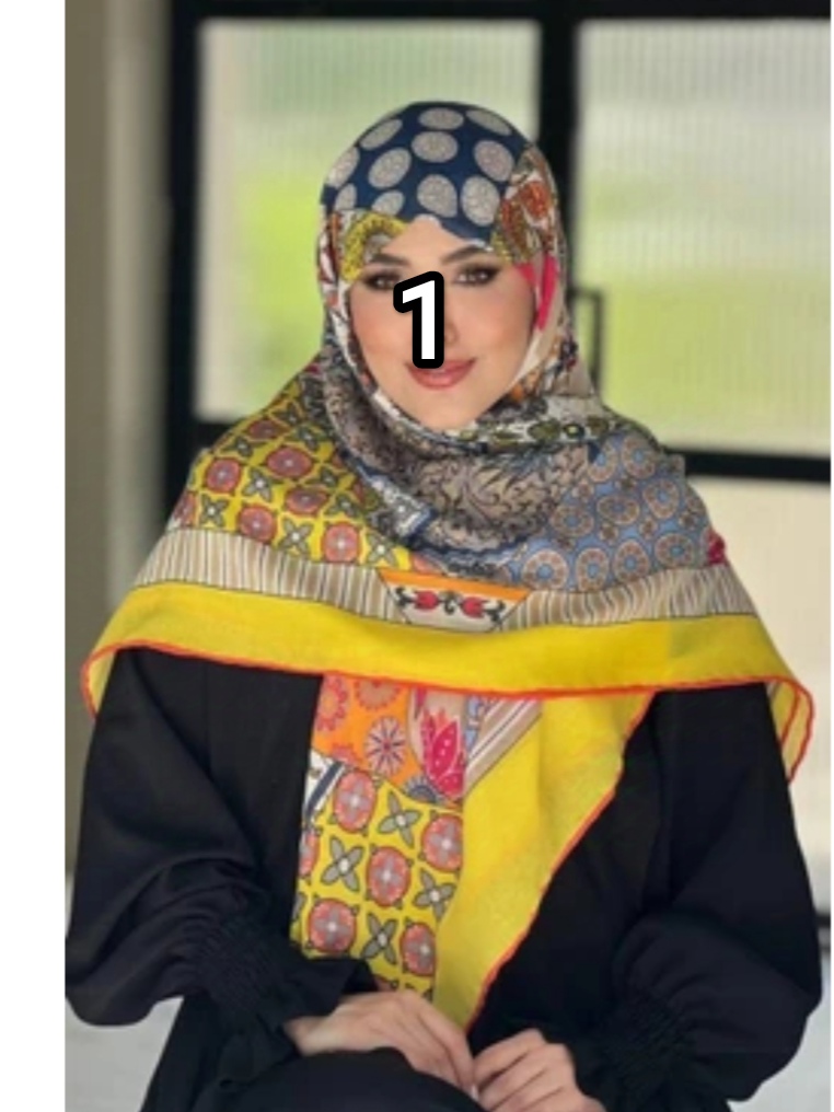 روسری زنانه نخی وال ترک قواره ۱۴۰ دور دست دوز